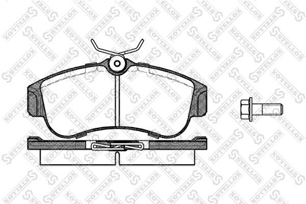 колодки дисковые п.\Nissan Primera/Almera 1.5-2.2D 90 331000SX 331-000-SX STELLOX