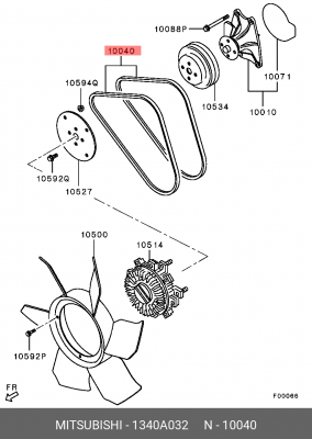 MITSUBISHI L200 (KB) (2006>)/PAJERO/MONTERO (2007> КОМПЛЕКТ 2-Х ШТУК!!! 1340A032 MITSUBISHI