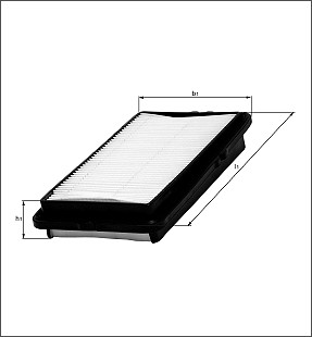 Фильтр воздушный TOYOTA Camry (01-06) LEXUS ES (01-06),RX (03-08) MAHLE LX1612 MAHLE KNECHT