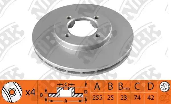 Диск тормозной TOYOTA Liteace 10.86-02.99 RN1533 RN1533 NIBK