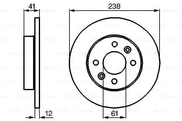 RENAULT CLIO/MEGANE/R19/R21 238x12x4 0 986 478 105 BOSCH