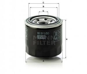 Фильтр масляный W811/80 W81180 MANN FILTER