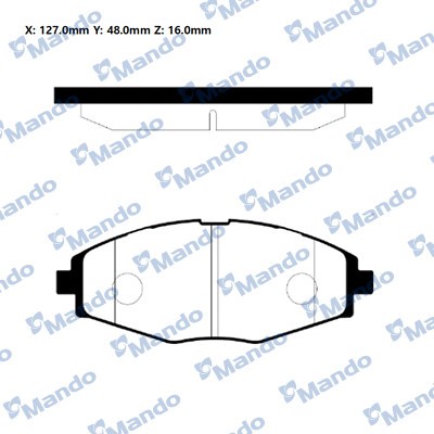 Колодки тормозные передние (CHEVROLET LANOS, SPARK, DAEWOO MATIZ , NEXIA) (TRW G MPD06 MANDO