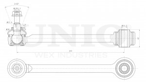 Рычаг подвески поперечный задний SSP-40171 UNIO