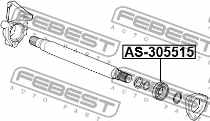 Подшипник привода CHEVROLET CAPTIVA (C100) 2007- AS-305515 AS-305515 FEBEST