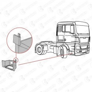 корпус подножки! правый\MAN TGX/TGA XLX-XXL TGX240 COVIND