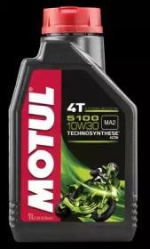 Масло моторное для 4-х тактных двигателей MOTUL 5100 4T 10W30 п/синт.1л 104062 MOTUL