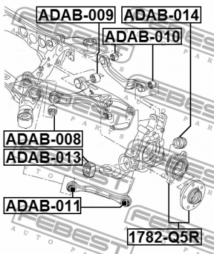 AUDI A5/S5 [8T] COUPE/SPORTBACK (2008-2016) ADAB-009 FEBEST