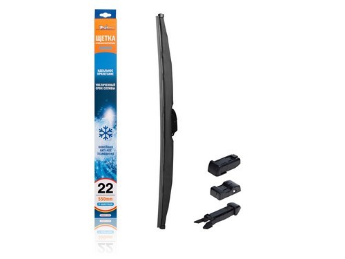 Щетка стеклоочистителя зимняя 550 мм (22) 4 адаптера AWB-W-550 AIRLINE