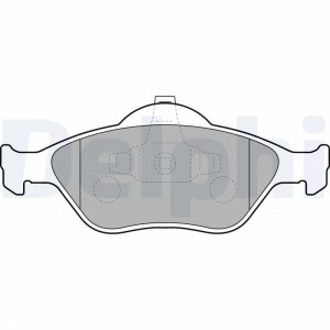 LP1469 колодки дисковые п.\ Ford Fiesta 1.3-1.6/1.4TDCi/1.8Di 00> LP1469 DELPHI