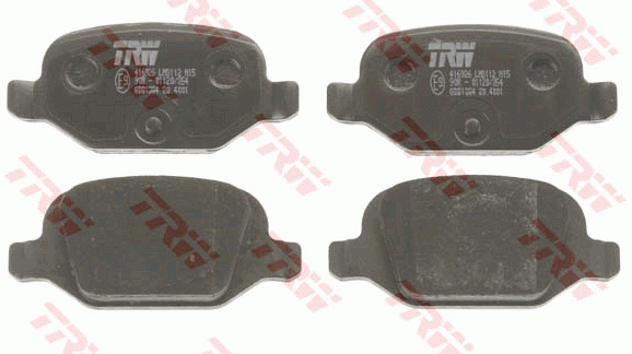 Колодки тормозные ВАЗ-1119 Калина Спорт FIAT 500 задние дисковые (4шт.) TRW GDB1384 TRW
