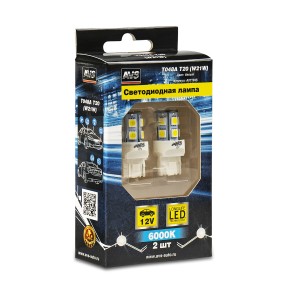 к-т ламп! светодиодных T048A T20, белый(W3x16q) 13SMD 5050, 1 contact, коробка 2 A07194S AVS