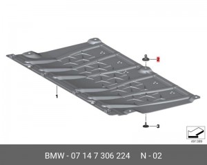 Гайка BMW OE 07147306224 BMW