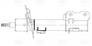 Амортизатор Exeed TXL (19-) (стойка) пер. лев. (AG 30106) AG 30106 TRIALLI
