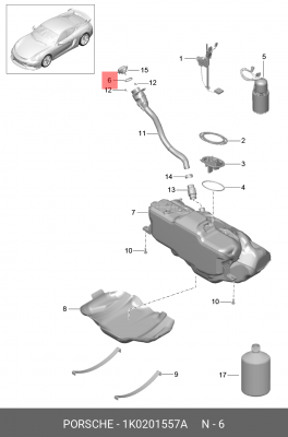 Уплотнит. кольцо 1K0201557A 1K0 201 557 A VAG