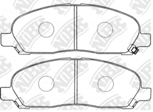 Колодки тормозные MITSUBISHI Grandis (98-03) передние (4шт.) NIBK PN3419 NIBK