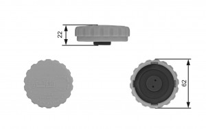 Крышка радиатора RC235 (7410-30080) RC235 GATES