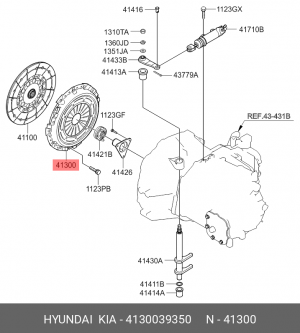 Корзина сцепления 41300-39350 4130039350 HYUNDAI KIA