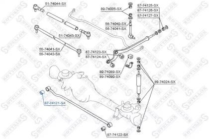 сайлентблок попереч. тяги п.!\ Nissan Patrol Y61 all 97-00 87-74121-SX STELLOX