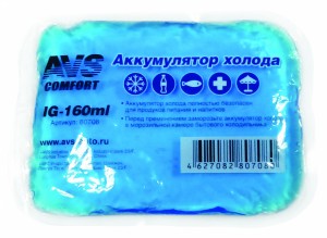Аккумулятор холода 160г гелевый (мягкий) AVS 80708 AVS
