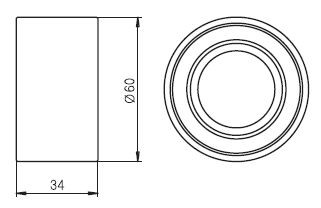 Ролик ГРМ SUBARU Forester,Impreza,Legacy,Outback (98-) (1.6/2.2) натяжителя GMB GT90840 GMB
