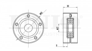 Ролик с натяжителем приводного ремня TNS-10168 UNIO