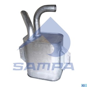 Глушитель MERCEDES Atego 712-1517 дв.OM904LA прямоугольный SAMPA 010455 SAMPA