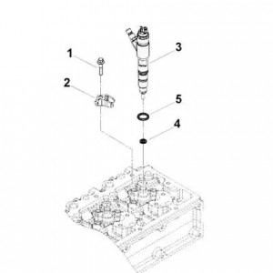 Кольцо уплотнительное форсунки 3310 ISF 3.8, КАМАЗ ISBe (Haffen) 0344 HAFFEN