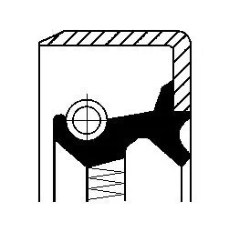 Сальник ВАЗ-2121 ступицы передней СORTECO 12016929B CORTECO