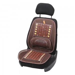 Накидка на сиденье массажная деревянная с поясничной опорой темная AIRLINE ADCS002 AIRLINE