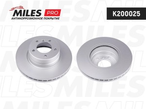 Диск тормозной (серия PRO с антикоррозионным покрытием) BMW E60/E61 520-525 03-  K200025 MILES