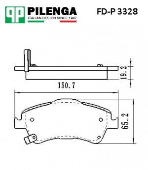 Колодки тормозные дисковые передние Avensis III (T270) FD-P3328 FDP3328 PILENGA