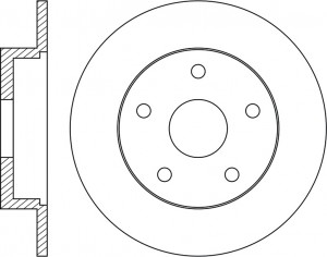 Диск тормозной Ford Kuga 2013/C-Max 2010 RN1675 RN1675 NIBK