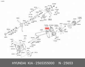 Ремень B-34 вентилятора (короткий) AERO-TOWN (пр-ль ROULUNDS) 2565355000 HYUNDAI KIA