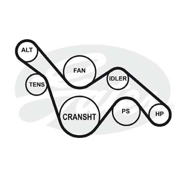 Ремень приводной поликлиновой 7PK1715 GATES 7-PK-1715 GATES