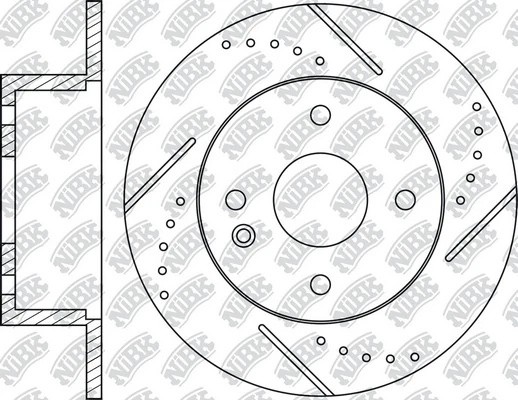 Диск тормозной Performance KIA RIO 2012 RN11003DSET RN11003DSET NIBK