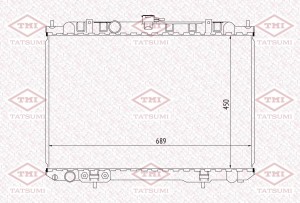 Радиатор охлаждения NISSAN X-Trail 01- TGA1059 TGA1059 TATSUMI