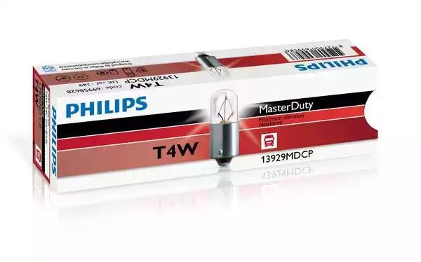 Лампа 24V T4W BA9s Master Duty PHILIPS 13929MDCP PHILIPS