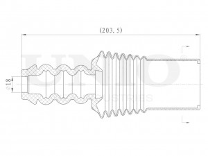 Пыльник переднего амортизатора DUC-10009 UNIO