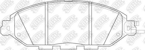 Колодки тормозные дисковые NISSAN PATHFINDER 14-/INFINITI QX60 12- PN50001 PN50001 NIBK