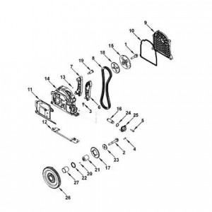 Звездочка распредвала 3302 дв.Cummins ISF 2.8 (Haffen) 0063 HAFFEN