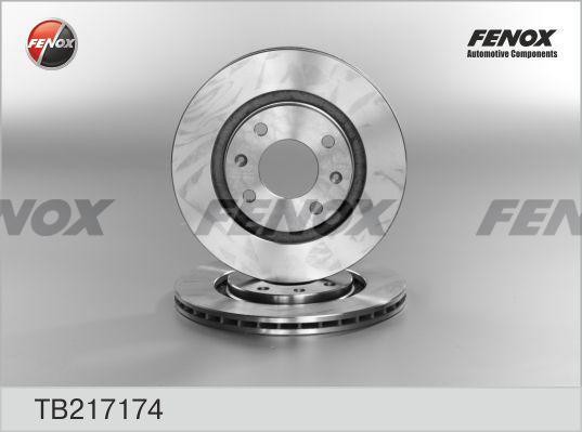 Диск тормозной Citroen Berlingo 96-08, Xantia 93-, Xsara 97-00, ZX 92-97, BX 87- TB217174 FENOX