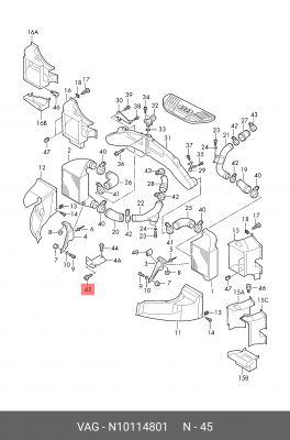 Болт с внутренним ше N10114801 N 101 148 01 VAG