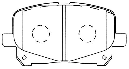 Колодки тормозные дисковые Toyota Camry 96- D2197 D2197 MK KASHIYAMA