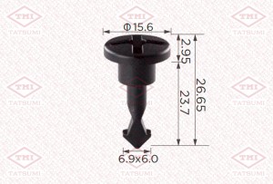 Клипса автомобильная [упаковка 10 штук] TJB1796 TJB1796 TATSUMI