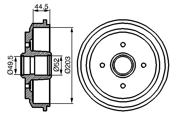 FORD FUSION/FIESTA (2001-2007) БЕЗ ПОДШИПНИКА 0986477149 BOSCH