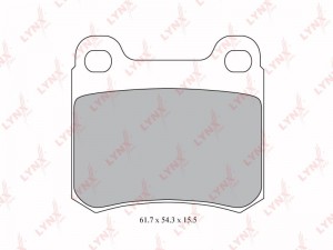 Колодки тормозные дисковые задние BD-5312 LYNXAUTO