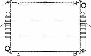 Радиатор ГАЗ-3302 алюминиевый 2-х рядный С/О LUZAR LRC 0320 LUZAR
