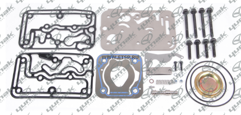 РМК  компрессора РМК. Прокладки, клапан, уплотнительные кольца, болты, пружина,  RK0123505 YUMAK
