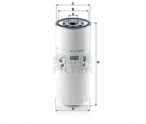 Фильтр масляный MANN-FILTER W 11102/35 МАЗ W 11 102/35 MANN FILTER